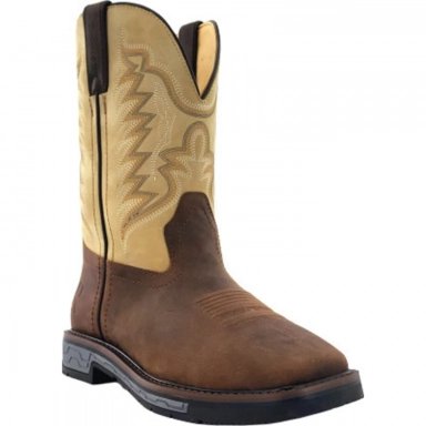 R Watson Bone Wide Square Toe Work Boot