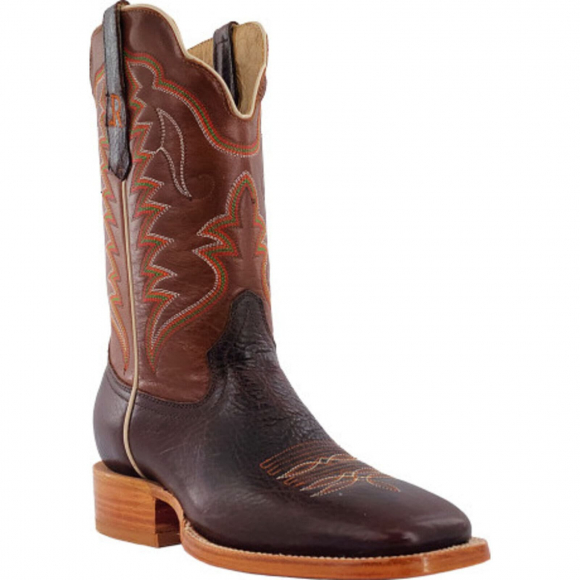 R Watson Mens Walnut Cowhide RW8020 Cowboy Boot