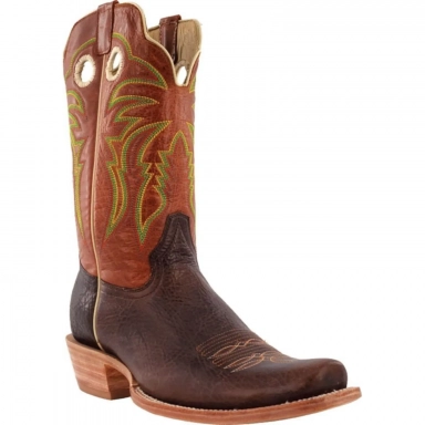 R Watson Cinnamon Sinatra Narrow Square Toe Western Boot
