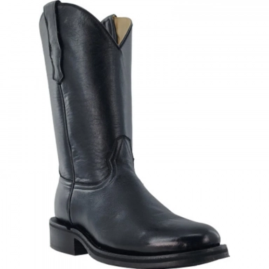 R Watson Black Redford Roper Western Boot