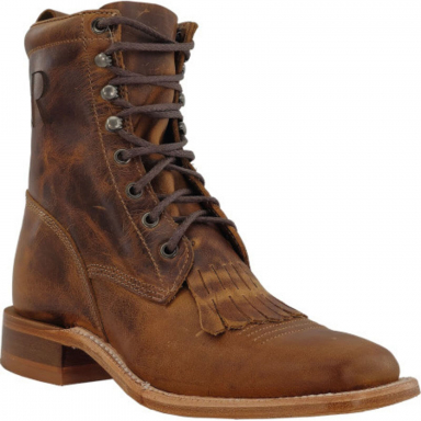 R Watson Honey Wide Square Toe Western Boot