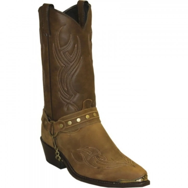 Sage Mens 12 Inch USA Made Cowhide Leather Snip Toe Western Cowboy New