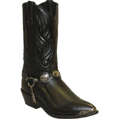 Sage Mens 12 Inch USA Made Leather Pointed Toe Western Cowboy Boot