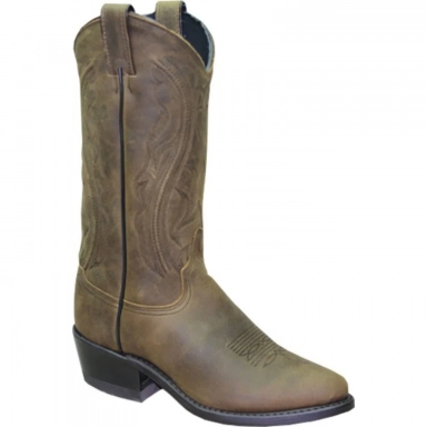 Sage Womens 11 Inch USA Made Leather Narrow Round Toe Western Cowgirl