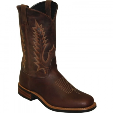 Sage Mens 11 Inch USA Made Cowhide Leather Broad Toe Western Cowboy