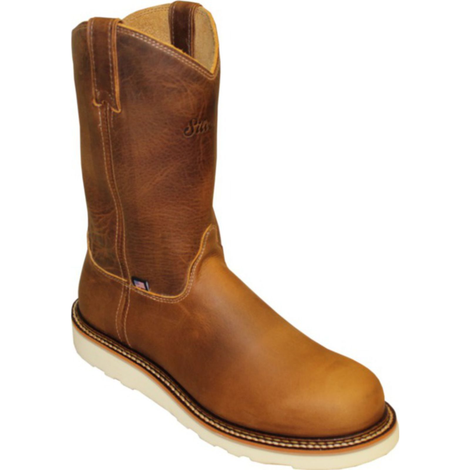 wellington pull on work boots