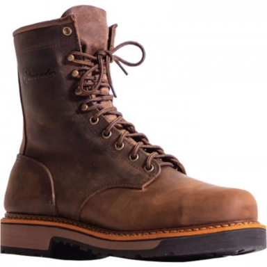 Silverado Mens 8 Brown Lace-Up Work Boot