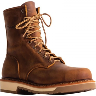 Silverado Mens 8 Tan Lace-Up Work Boot Style