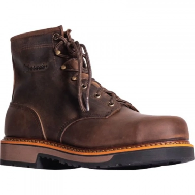 Silverado Mens 6 Brown Steel Toe Lace-Up 7720ST Work Boot