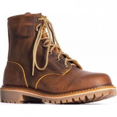 Silverado Mens 6 Tan Lace-up Work Boot
