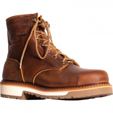 Silverado Mens 6 Tan Steel Toe Lace-Up 7725ST Work Boot