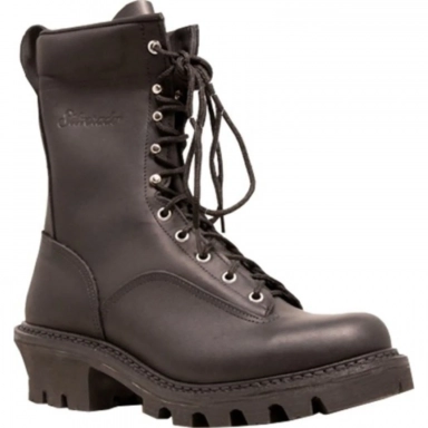 Silverado Mens 9 Black Logger Lace-up Work Boot