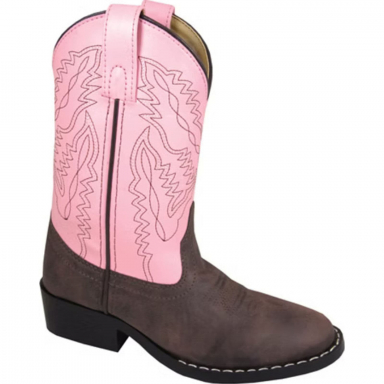 Smoky Mountain Kids Monterey Brown-Pink Western Boots 1574