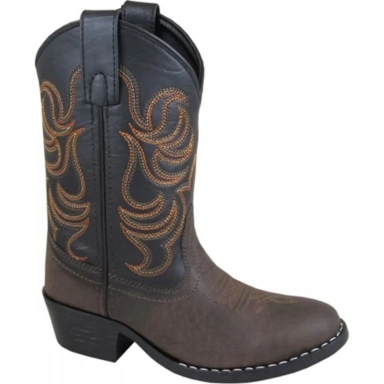 Smoky Mountain Kids Monterey Brown-Black Western Boot