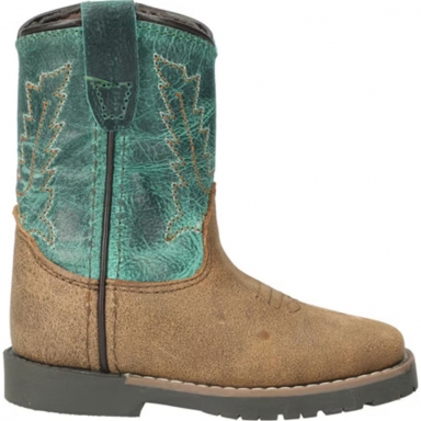 Smoky Mountain Toddler Autry Brown Distress-Turquoise Western Boots 3056T