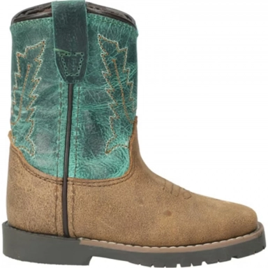 Smoky Mountain Kids Toddler Autry Brown Distress-Turquoise Western
