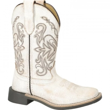Smoky Mountain Kids Georgia Antique White Western Boot