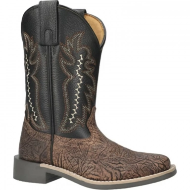 Smoky Mountain Kids Presley Brown-Black Western Boot