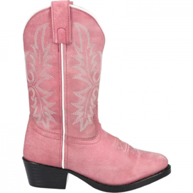 Smoky Mountain Kids Denver Pink Glitter-Crazy Horse Western Boots 3400