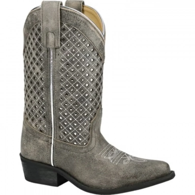 Smoky Mountain Kids Magnolia Gray Western Boot