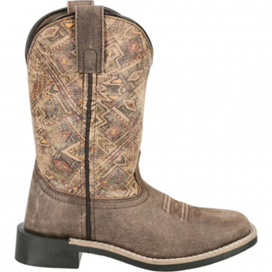 Smoky Mountain Kids Oasis Vintage Chocolate-Tan Western Boots 3413