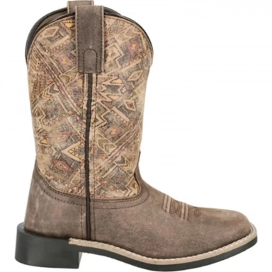 Smoky Mountain Kids Oasis Vintage Chocolate-Tan Western Boot