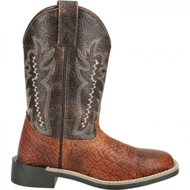 Smoky Mountain Kids Presley Cognac-Vintage Brown Western Boots 3419