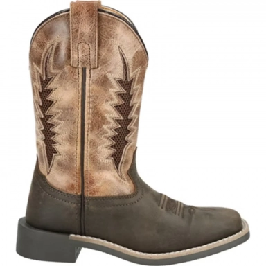Smoky Mountain Kids Desperado Dark Brown-Brown Marble Western Boot