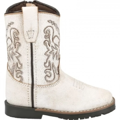 Smoky Mountain Kids Toddler Autry Antique White Western Boot