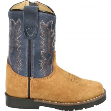 Smoky Mountain Kids Toddler Autry Tan-Blue Western Boot