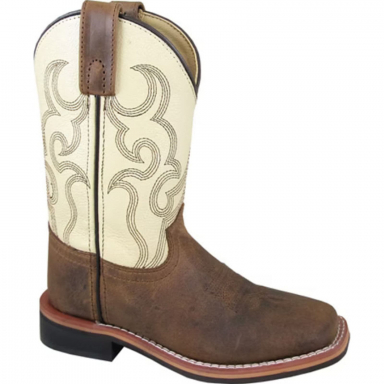 Smoky Mountain Kids Scout Brown-Cream Western Boots 3705