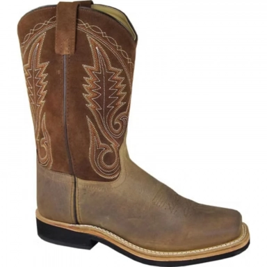 Smoky Mountain Mens Boonville Brown Distress Cowboy Boot