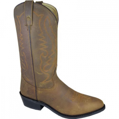 Smoky Mountain Mens Denver Brown Oiled Distress Cowboy Boot