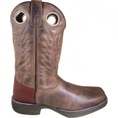 Smoky Mountain Mens Benton Brown Oil Distress Cowboy Boot