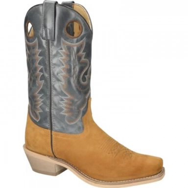 Smoky Mountain Mens Santa Fe Tan-Blue Cowboy Boot