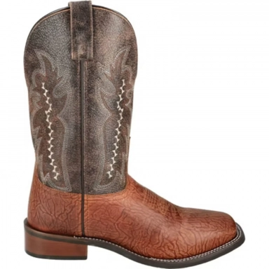 Smoky Mountain Mens Presley Cognac-Vintage Brown Cowboy Boot