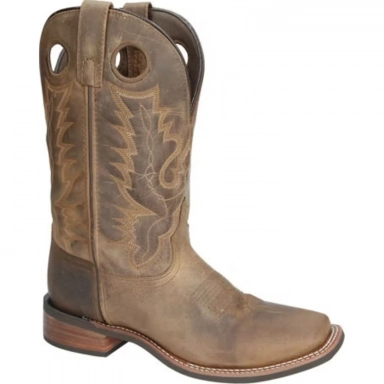 Smoky Mountain Mens Duke Brown Oil Distress Cowboy Boot