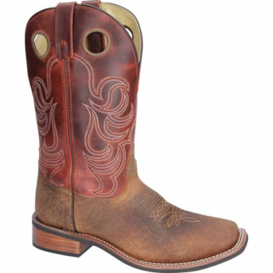 Smoky Mountain Mens Timber Brown-Burnt Apple Cowboy Boot