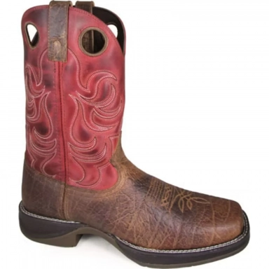Smoky Mountain Mens Benton Brown-Burnt Apple Cowboy Boot