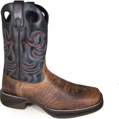 Smoky Mountain Mens Benton Brown-Black Cowboy Boot