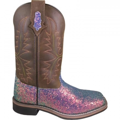 Smoky Mountain Womens Las Vegas Pastel Glitter-Crazy Horse Western