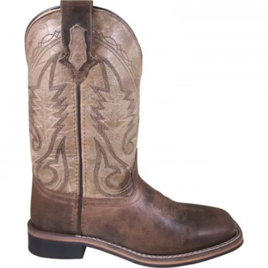 Smoky Mountain Womens Creekland Brown Waxed Distress-Brown Marble