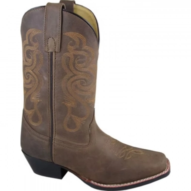 Smoky Mountain Womens Lariat Brown Oiled Distress Western Boot