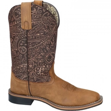 Smoky Mountain Womens Anslie Brown Distress-Dark Western Boot
