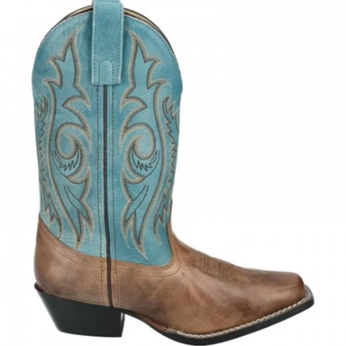 Smoky Mountain Womens Victoria Brown Oil Distress-Vintage Blue Western