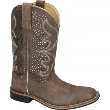 Smoky Mountain Womens Willow Vintage Chocolate Western Boot