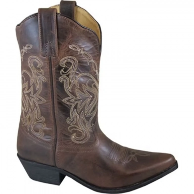 Smoky Mountain Womens Madison Brown Distress Western Boot