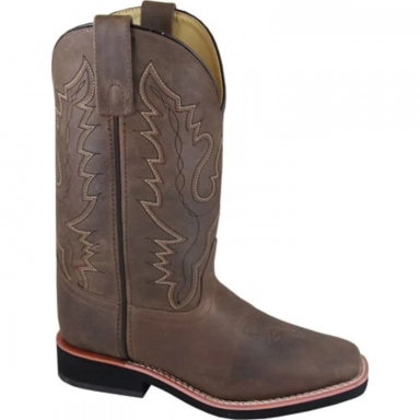 Smoky Mountain Womens Pueblo Dark Crazy Horse Western Boot