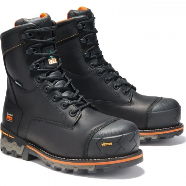 Timberland Mens Pro 8 Boondock Composite Safety Toe Waterproof Black