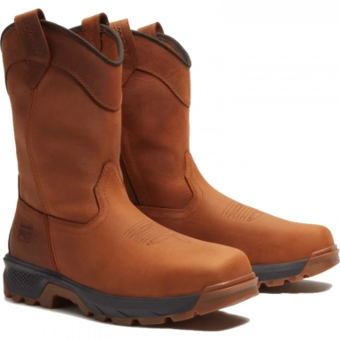 Timberland Mens PRO Titan EV Composite Toe Pull-On Boot Brown